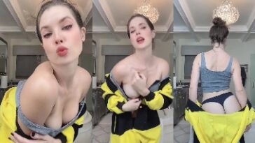 Amanda Cerny Nipple Slip Strip Tease Video Leaked