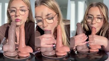 Lilith Cavaliere Double Dildo Sucking Video Leaked