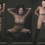 Tessa Fowler See Through Halloween Cat Costume Video Leaked