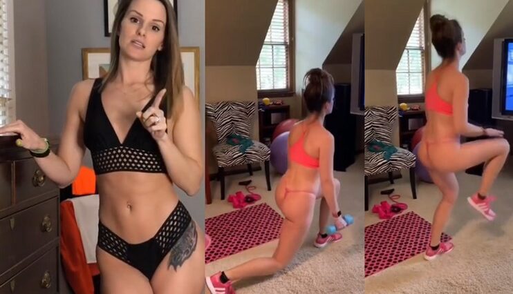 Alex PeachPerfect G String Fitness Video