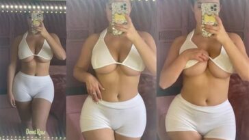 Demi Rose Sexy Underboob Selfie Video Leaked