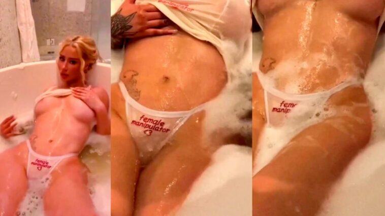 Iggy Azalea Nude Nipple Slip Bathtub Video Leaked