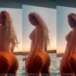 Iggy Azalea Topless Boob Slip On Boat Video Leaked