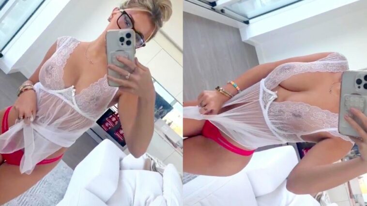 Breckie Hill Boobs See Through Selfie PPV Video Leaked