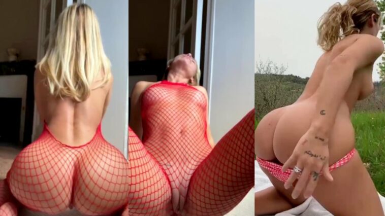 Tantot Twins Nude Red Fishnet Teasing Video Leaked