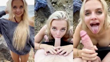 Trippie Bri Beach Blowjob With Cum Swallow Video Leaked