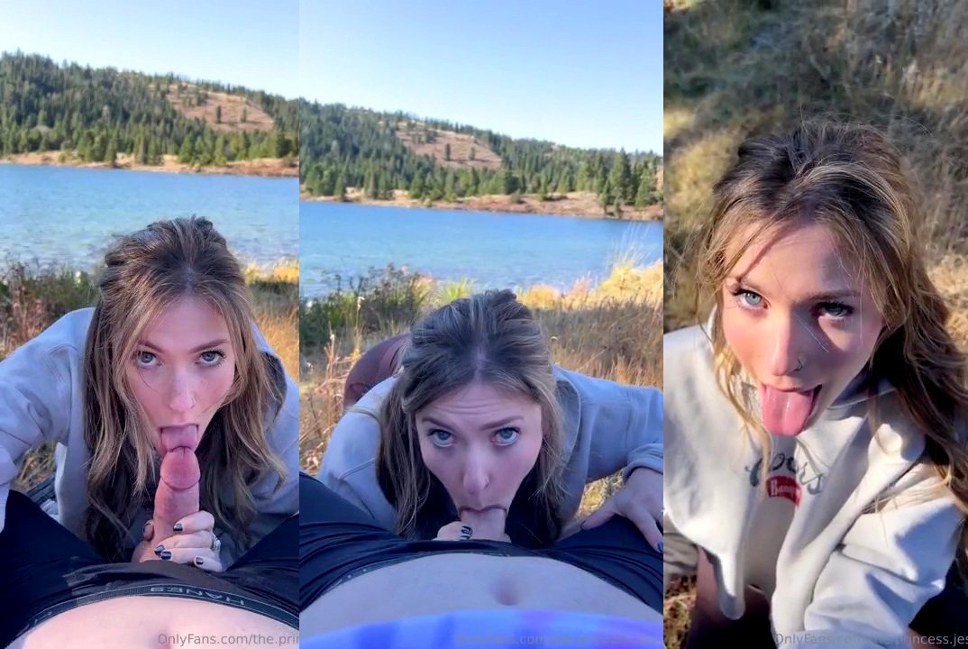 ThePrincessJess Outdoor Blowjob Cum Swallow Video Leaked