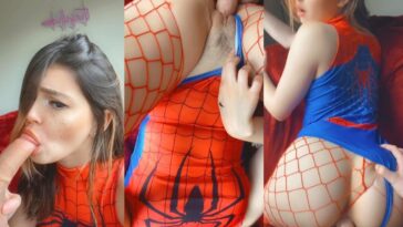 Amazing Grace Spider Girl POV Blowjob Fuck Video Leaked